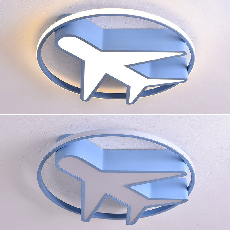 LED Flush Mount Ceiling Light Cartoon Acrylic Ceiling Mount Chandelier for Bedroom