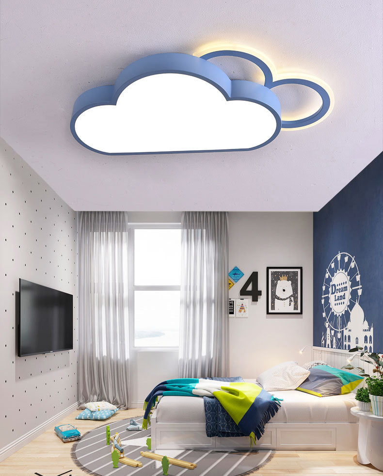 LED Flush Mount Ceiling Light Cartoon Acrylic Ceiling Mount Chandelier for Bedroom