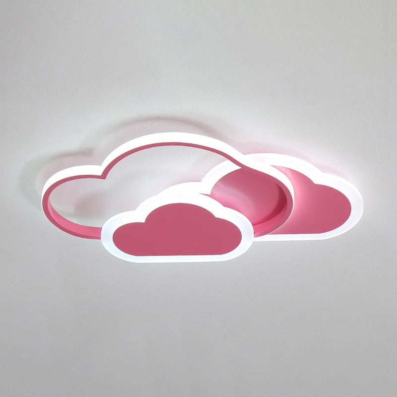 Cloud Flush Mount Light Fixtures 1 Light Acrylic Contemporary Ceiling Lights Flush Mount