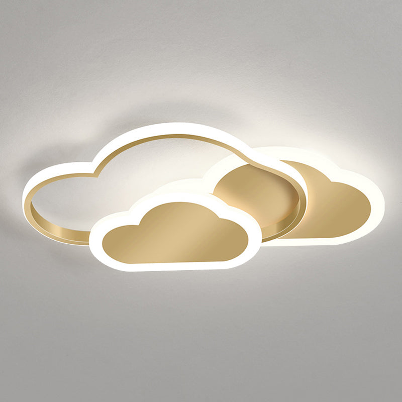 Cloud Flush Mount Light Fixtures 1 Light Acrylic Contemporary Ceiling Lights Flush Mount