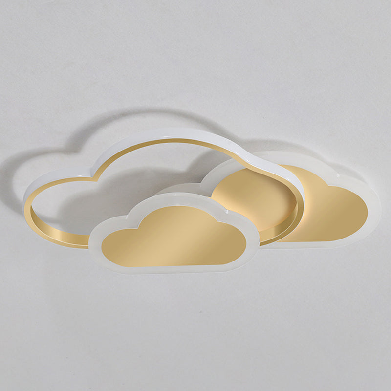 Cloud Flush Mount Light Fixtures 1 Light Acrylic Contemporary Ceiling Lights Flush Mount