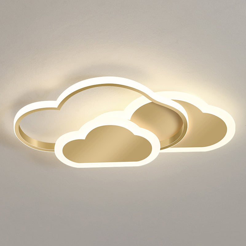 Cloud Flush Mount Light Fixtures 1 Light Acrylic Contemporary Ceiling Lights Flush Mount