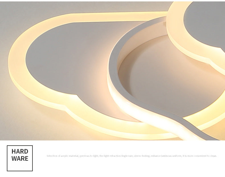 Cloud Flush Mount Light Fixtures 1 Light Acrylic Contemporary Ceiling Lights Flush Mount