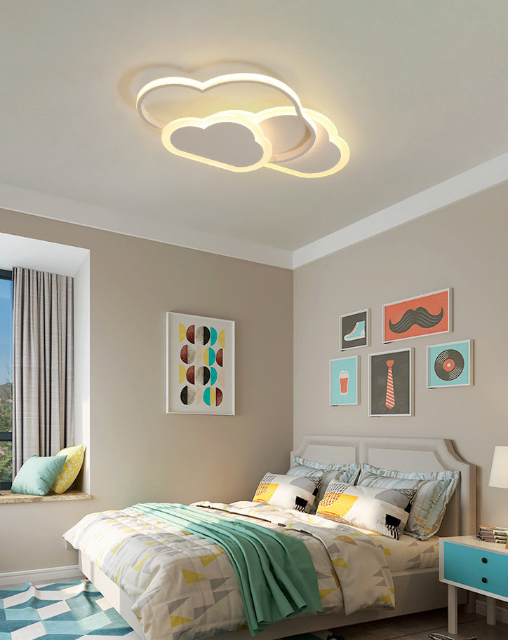 Cloud Flush Mount Light Fixtures 1 Light Acrylic Contemporary Ceiling Lights Flush Mount