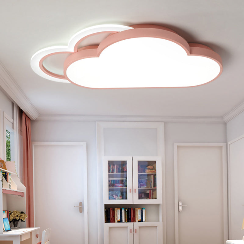 Cloud inbouwplafondlampen 1-lichts acryl Noordse inbouwlamp
