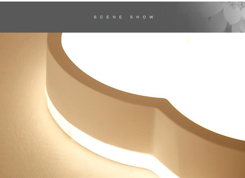 Luz de techo de montaje en la nube 1 Luz de techo de montaje nórdico de acrílico ligero de acrílico para dormitorio