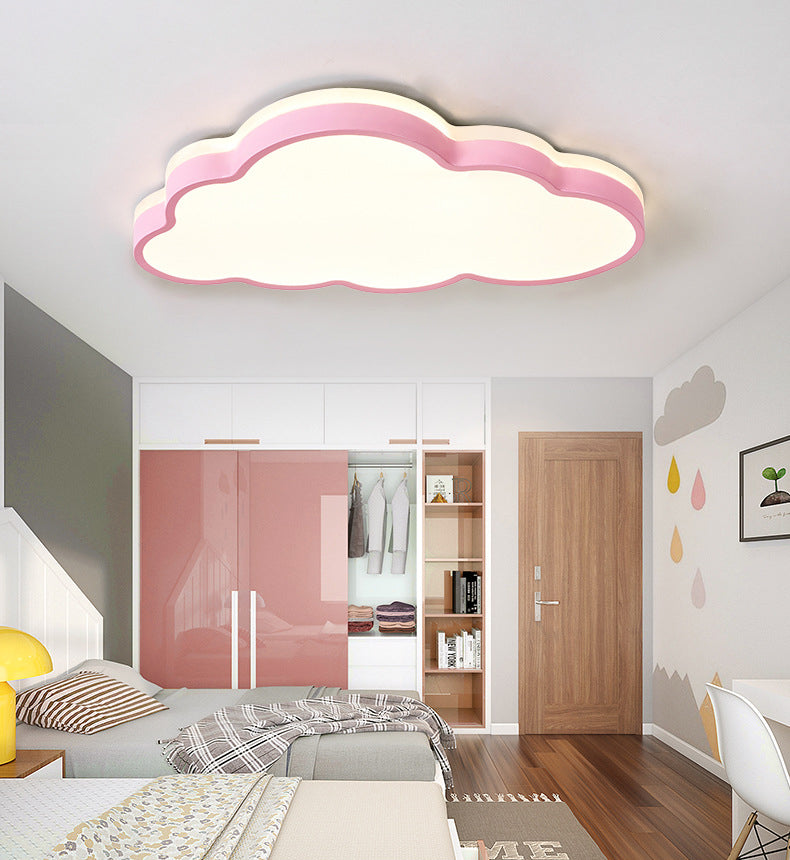 Luz de techo de montaje en la nube 1 Luz de techo de montaje nórdico de acrílico ligero de acrílico para dormitorio