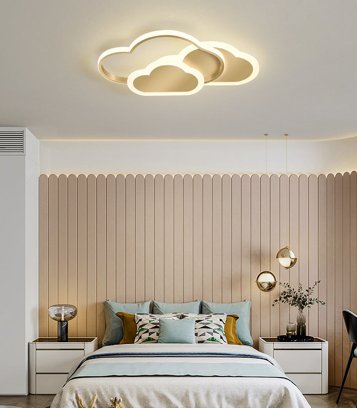 Cloud Flush Mount Light Fixtures 1 Light Acrylic Contemporary Ceiling Lights Flush Mount