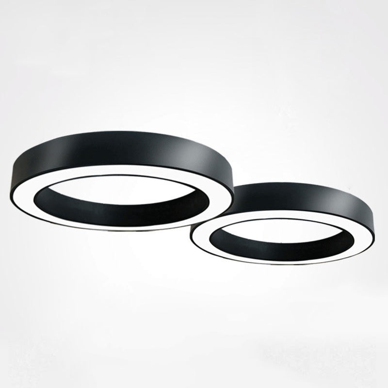 Circolare Flush Monte Light Fixtures Moderno Acrilico Flush Light