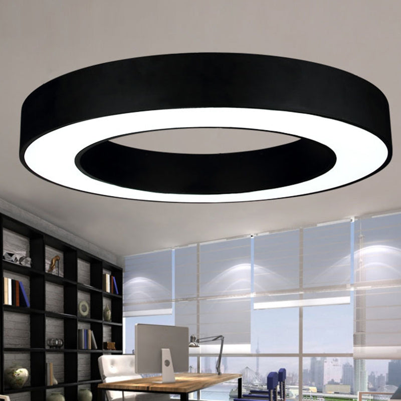 Circolare Flush Monte Light Fixtures Moderno Acrilico Flush Light