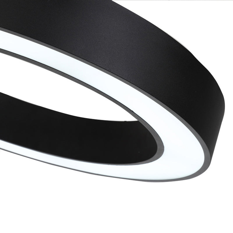 Circolare Flush Monte Light Fixtures Moderno Acrilico Flush Light