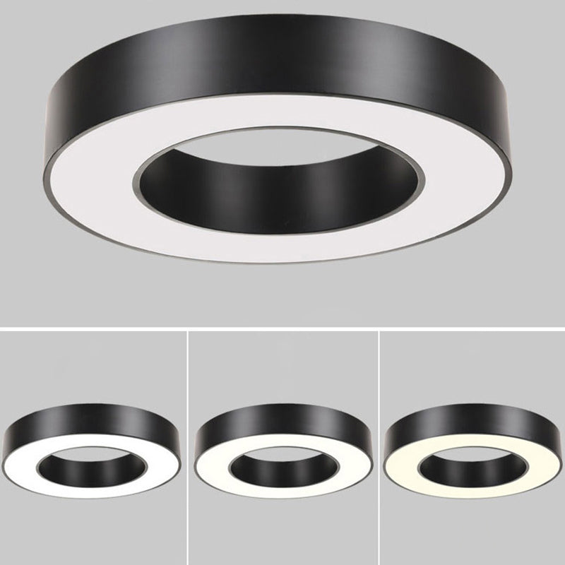 Circolare Flush Monte Light Fixtures Moderno Acrilico Flush Light