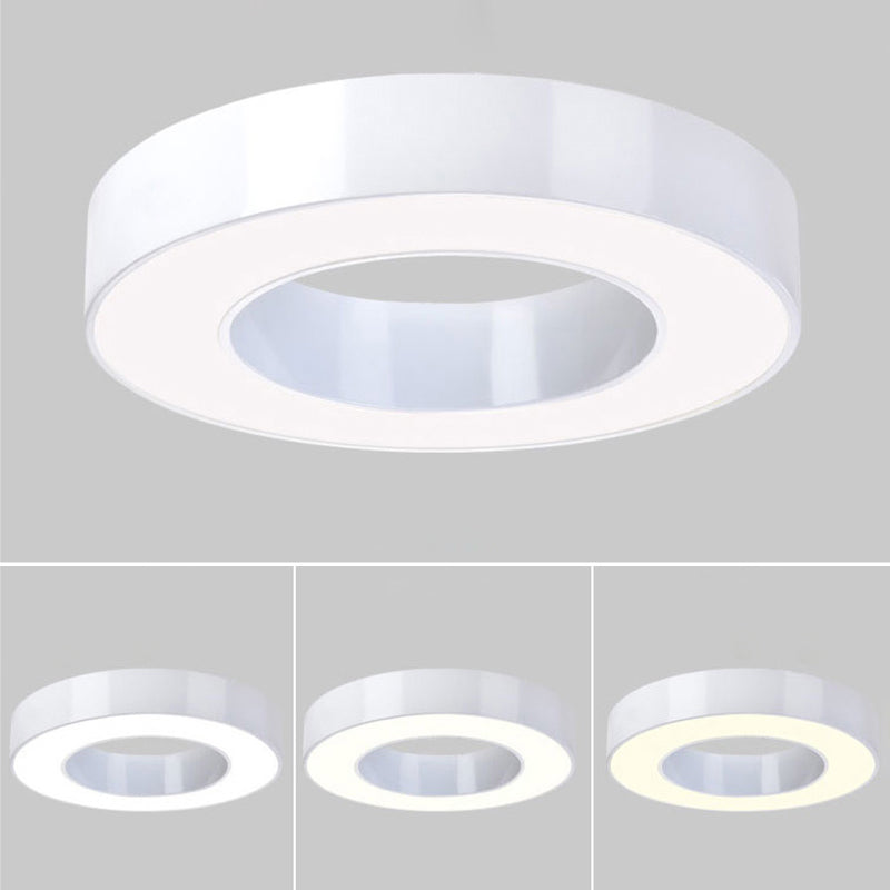Circolare Flush Monte Light Fixtures Moderno Acrilico Flush Light