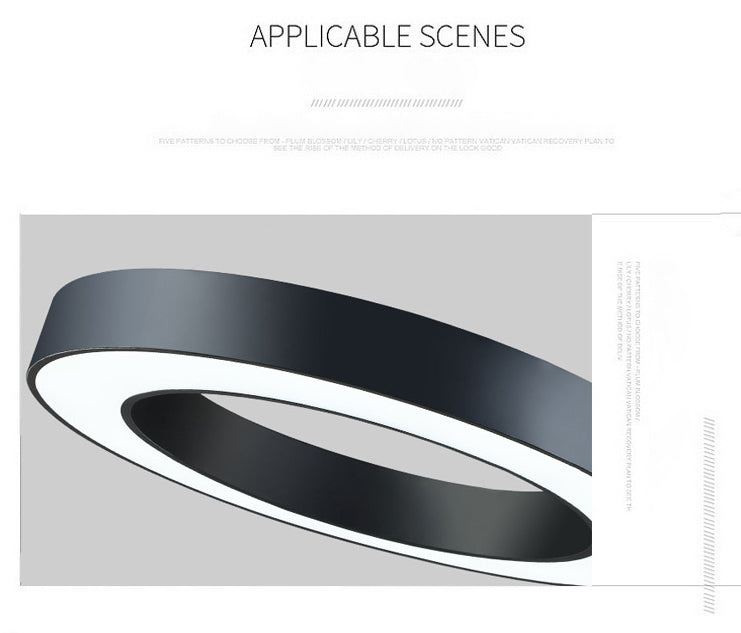 Circolare Flush Monte Light Fixtures Moderno Acrilico Flush Light