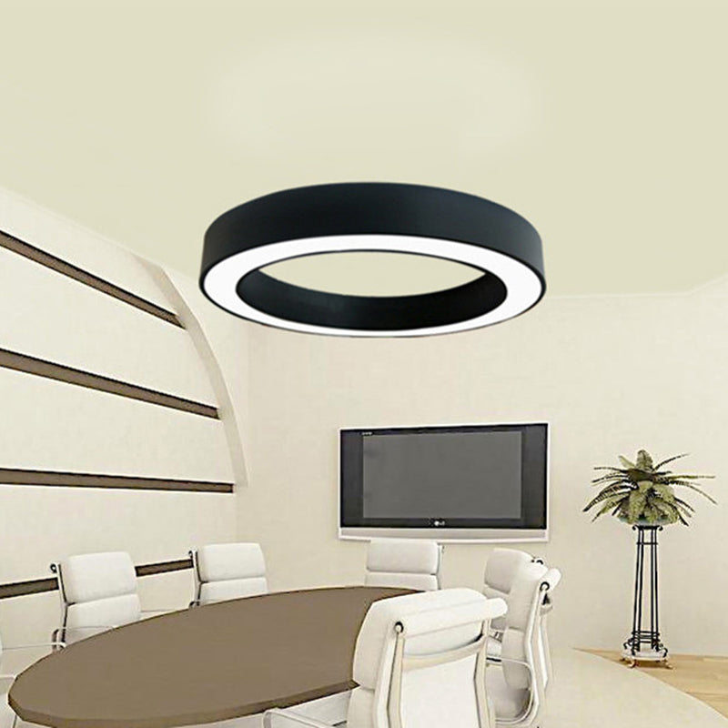 Circolare Flush Monte Light Fixtures Moderno Acrilico Flush Light