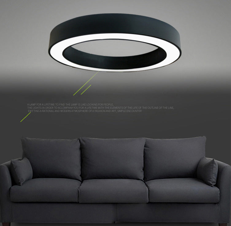 Circolare Flush Monte Light Fixtures Moderno Acrilico Flush Light