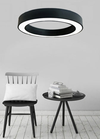 Circolare Flush Monte Light Fixtures Moderno Acrilico Flush Light