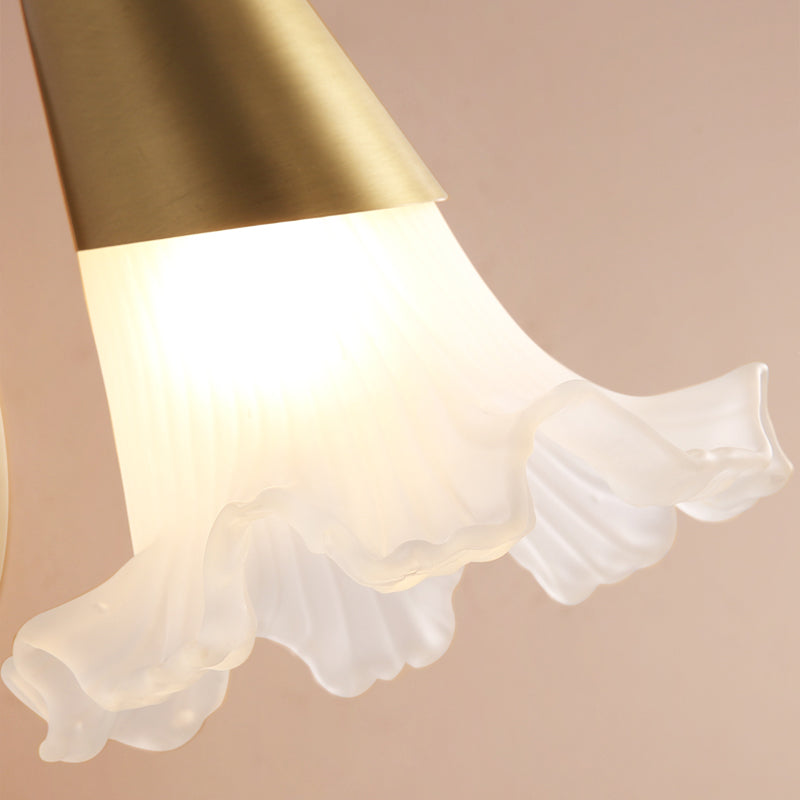 Metall Messing Wandleuchte Blüte 2/3 Köpfe traditionelle Waschtischwandleuchte für Badezimmer