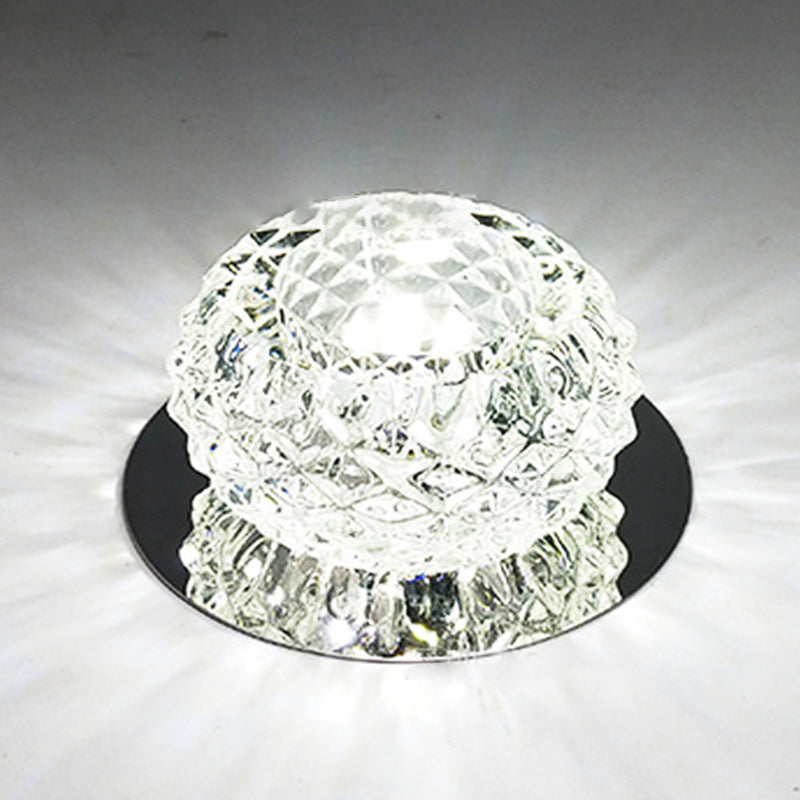 Modern Globe Ceiling Flush Mount Lights Crystal Ceiling Lights