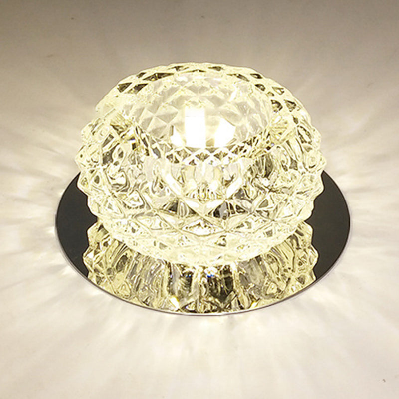 Modern Globe Ceiling Flush Mount Lights Crystal Ceiling Lights