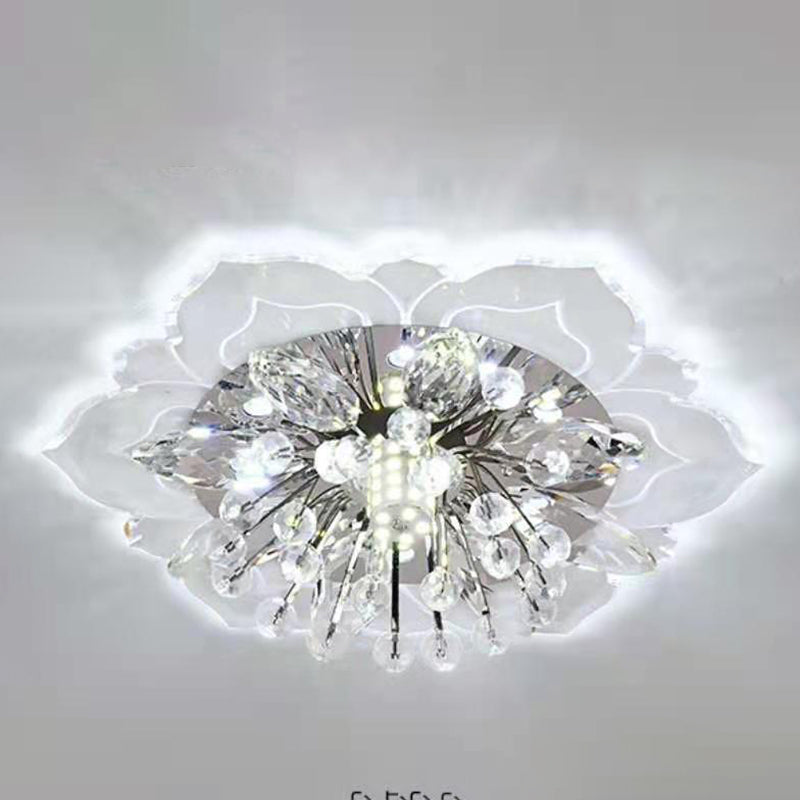 Fleur d'ébullition moderne Plafond des ébouillants Crystal Ceiling Lights