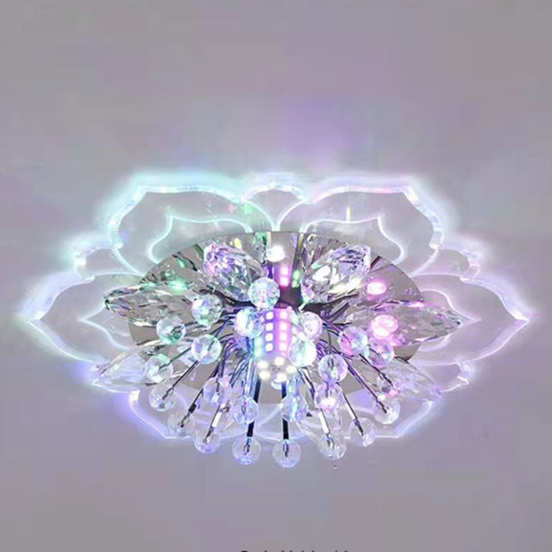 Fleur d'ébullition moderne Plafond des ébouillants Crystal Ceiling Lights