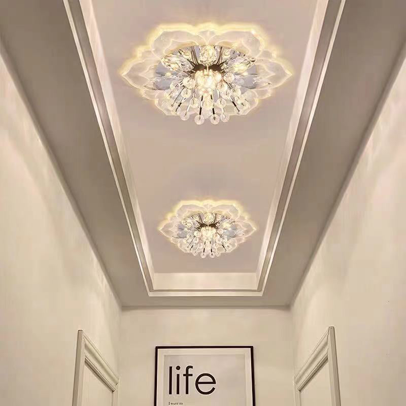 Fleur d'ébullition moderne Plafond des ébouillants Crystal Ceiling Lights