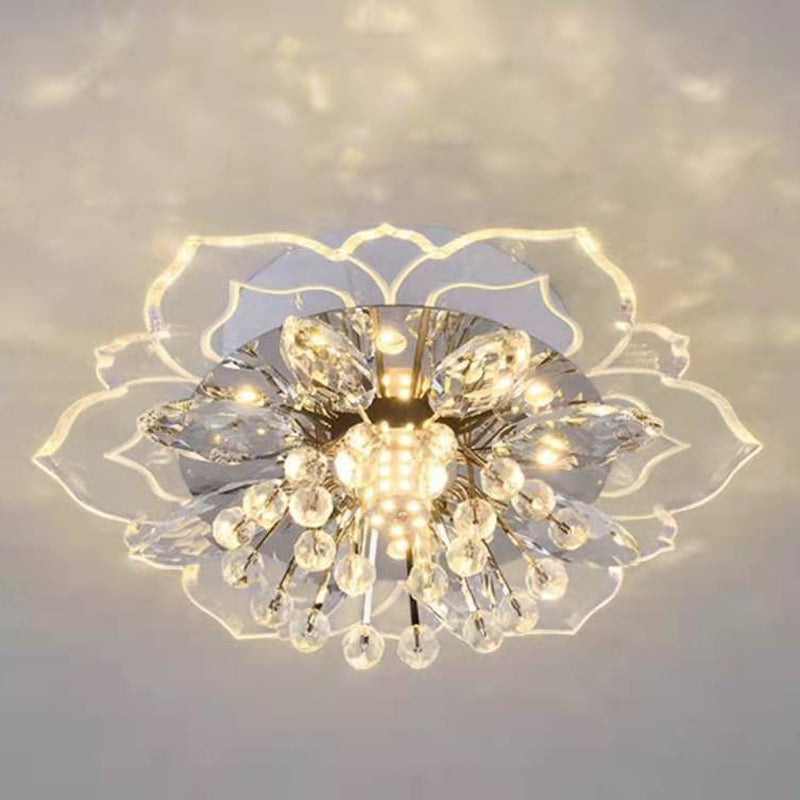 Fleur d'ébullition moderne Plafond des ébouillants Crystal Ceiling Lights
