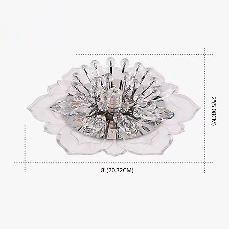 Fleur d'ébullition moderne Plafond des ébouillants Crystal Ceiling Lights