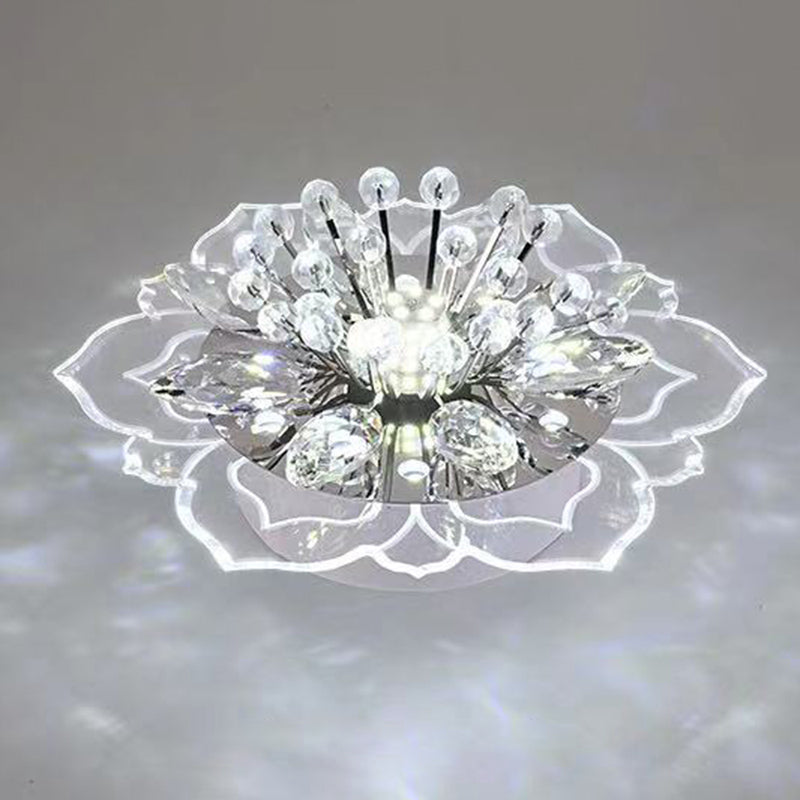 Fleur d'ébullition moderne Plafond des ébouillants Crystal Ceiling Lights