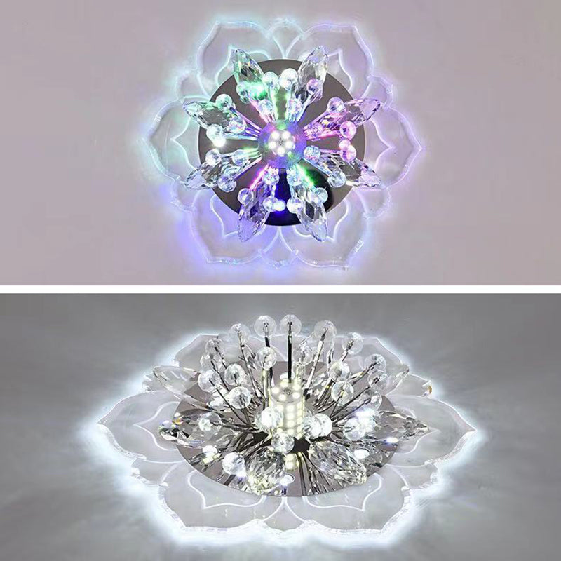 Fleur d'ébullition moderne Plafond des ébouillants Crystal Ceiling Lights