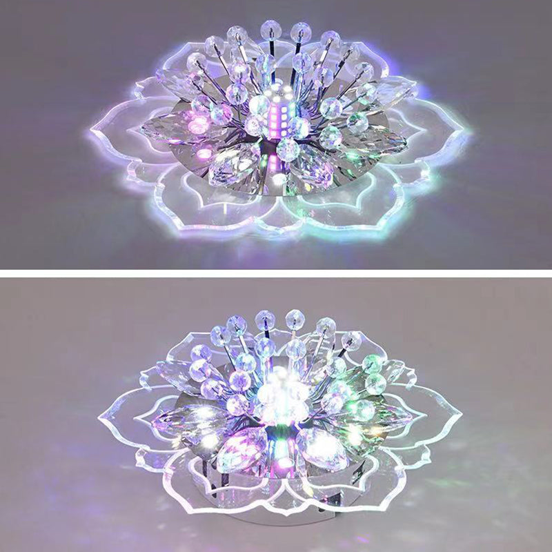 Fleur d'ébullition moderne Plafond des ébouillants Crystal Ceiling Lights