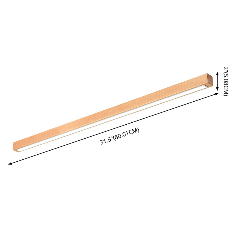 Linear Surface Mounted Lamp Nordic Acrylic Living Room LED Flush Ceiling Light