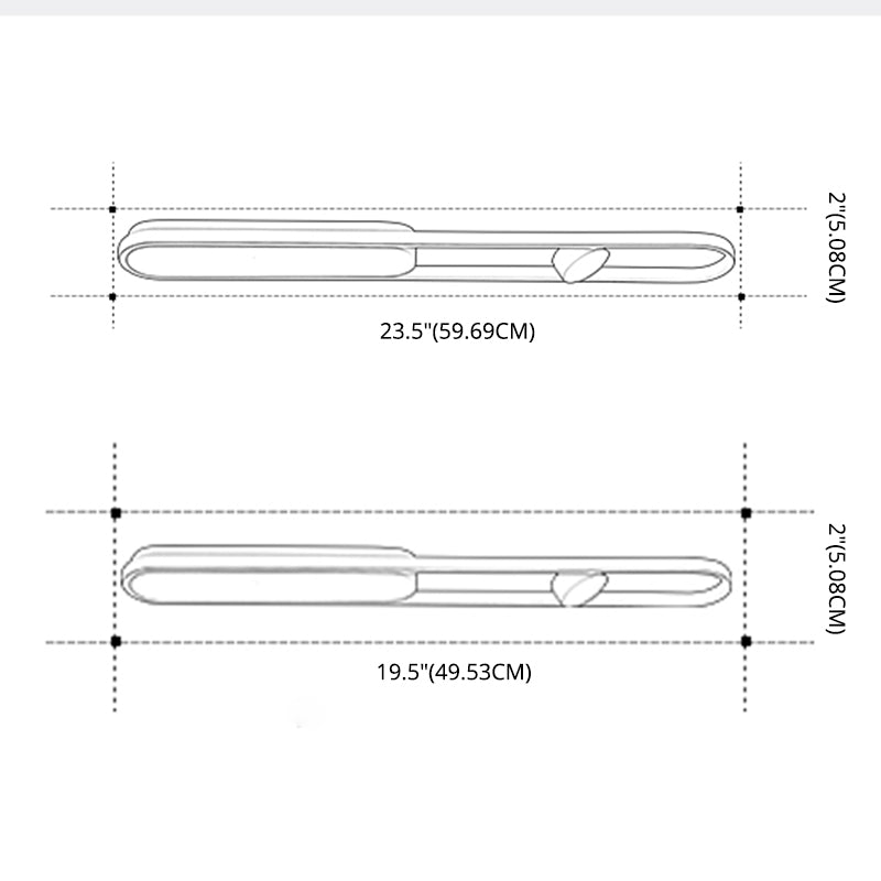 Lámpara de techo LED de aluminio nórdico, foco empotrado oblongo, color blanco y negro, para pasillo