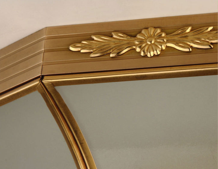 Traditionelle, schattierte, schattierte Flush-Montage-Leuchte Glas Flush Deckenleuchte in Brass