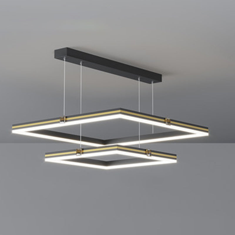 Luz de colgante de techo de múltiples capas de múltiples lámparas acrílicas modernas