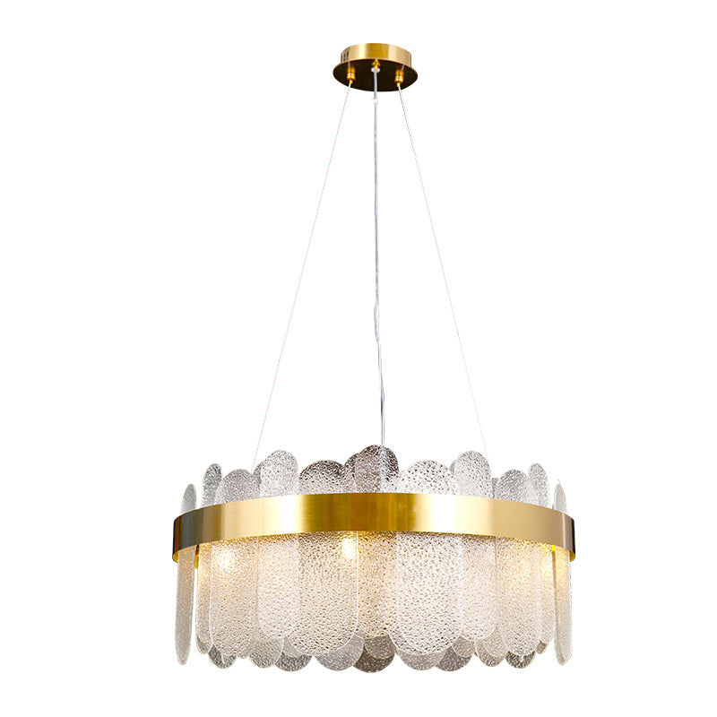 Simplicidad moderna Tambre de tambor lámpara de estar de múltiples luces múltiples accesorio de iluminación de sala de estar