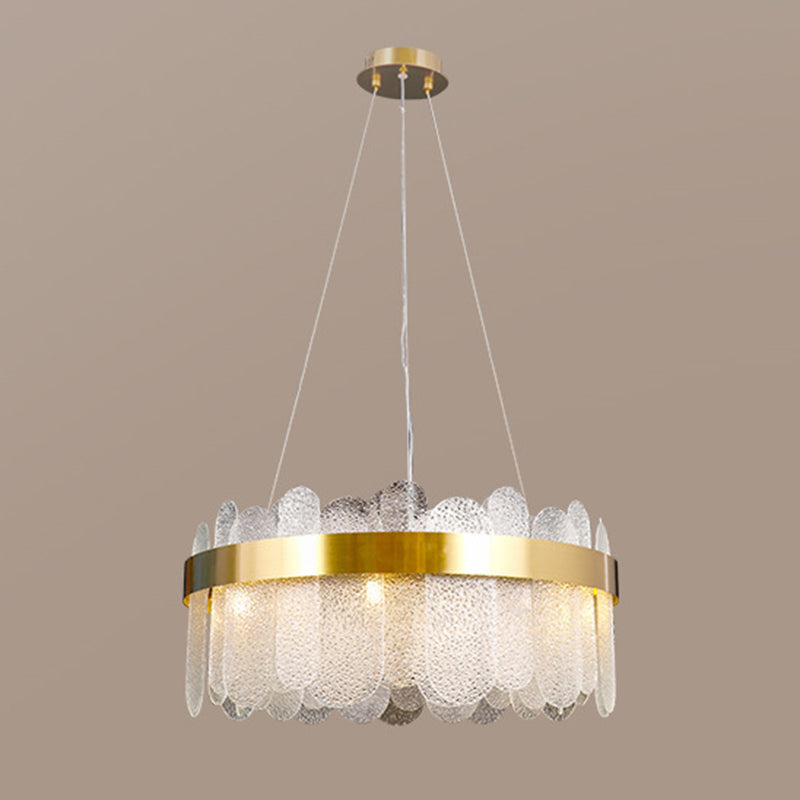 Simplicidad moderna Tambre de tambor lámpara de estar de múltiples luces múltiples accesorio de iluminación de sala de estar