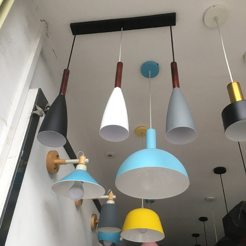 Ultra-moderne sich verjüngte Anhänger-Beleuchtungskörper metallische Hanglampe mit Hangschnur für das Restaurant