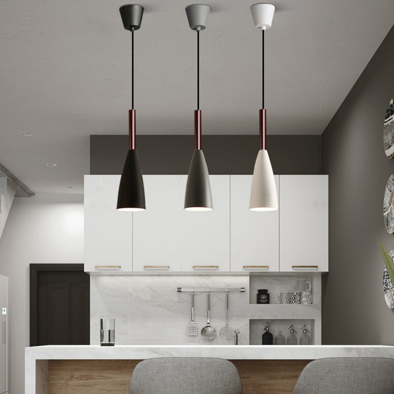 Modern Conical Pendant Ceiling Lights Metal 1 Light Pendant
