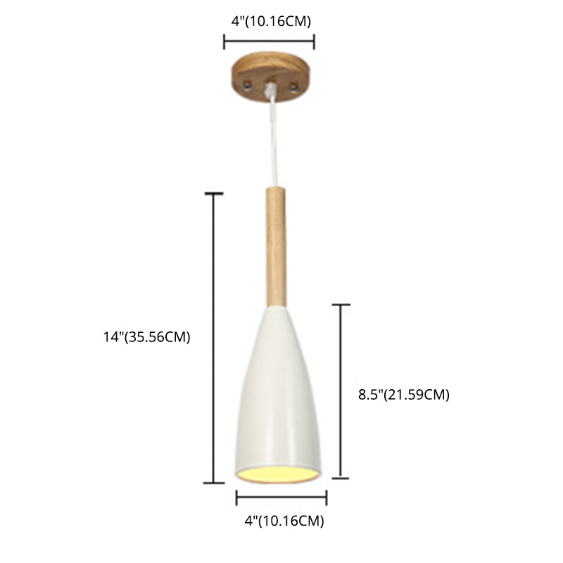 Modern Conical Pendant Ceiling Lights Metal 1 Light Pendant