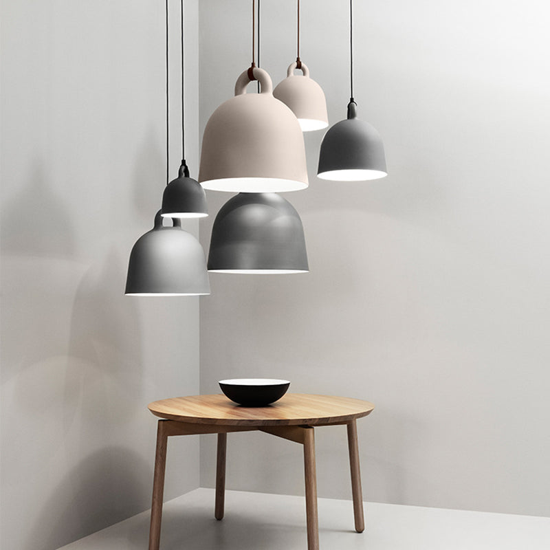 Resina de macarrones de estilo nórdico lámpara colgante de hojas de mano con forma de accesorio de iluminación de suspensión de 1 luces para dormitorio