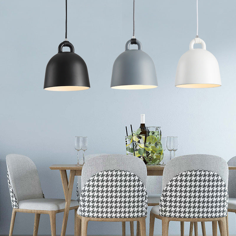 Resina de macarrones de estilo nórdico lámpara colgante de hojas de mano con forma de accesorio de iluminación de suspensión de 1 luces para dormitorio