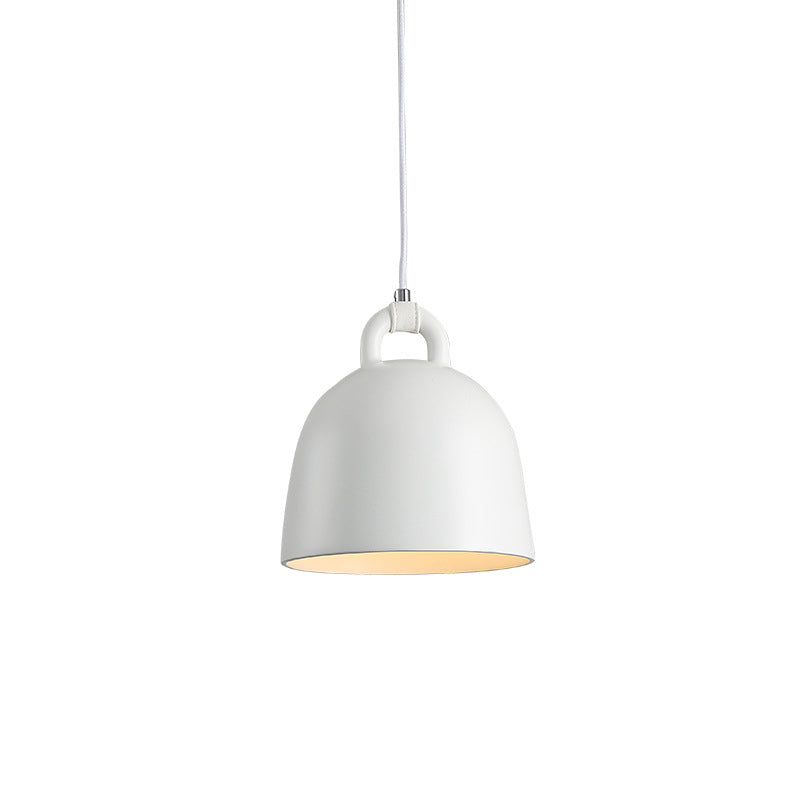 Resina de macarrones de estilo nórdico lámpara colgante de hojas de mano con forma de accesorio de iluminación de suspensión de 1 luces para dormitorio