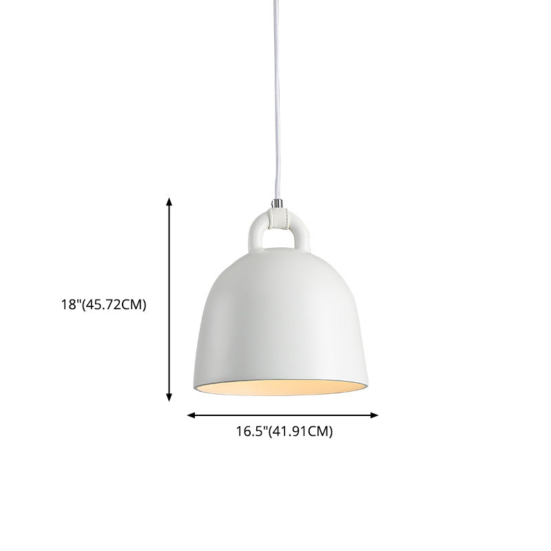 Resina de macarrones de estilo nórdico lámpara colgante de hojas de mano con forma de accesorio de iluminación de suspensión de 1 luces para dormitorio