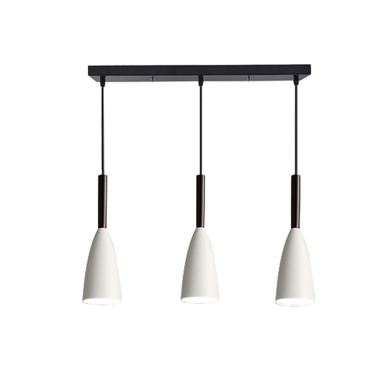 Ultra-moderne sich verjüngte Anhänger-Beleuchtungskörper metallische Hanglampe mit Hangschnur für das Restaurant