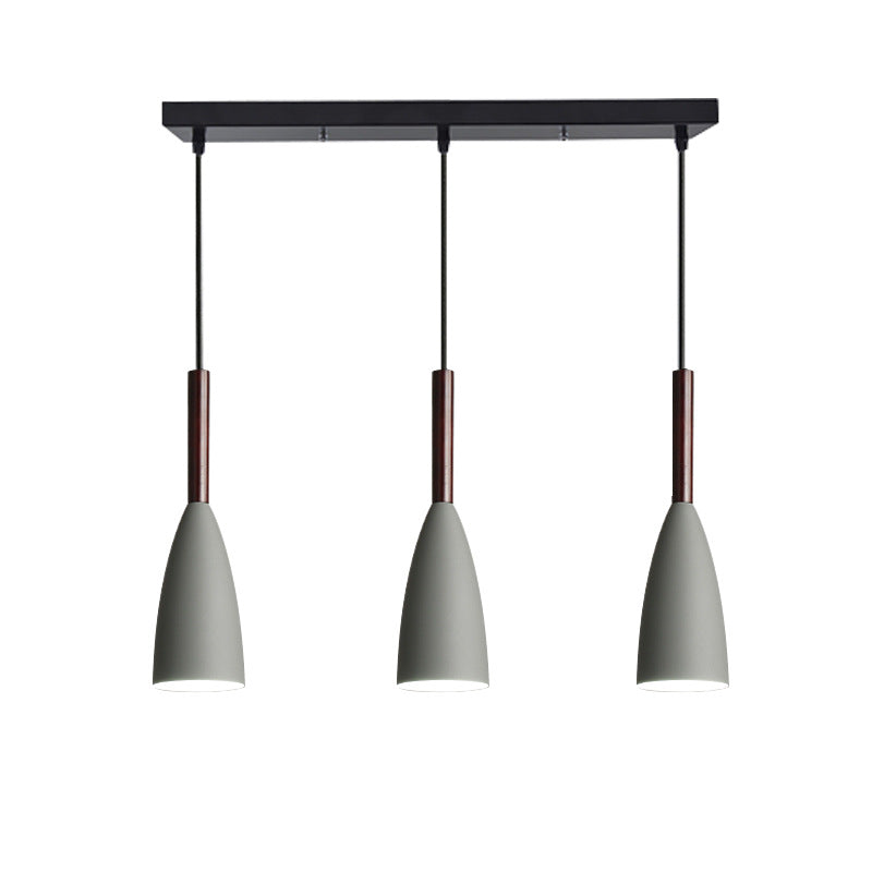 Ultra-moderne sich verjüngte Anhänger-Beleuchtungskörper metallische Hanglampe mit Hangschnur für das Restaurant