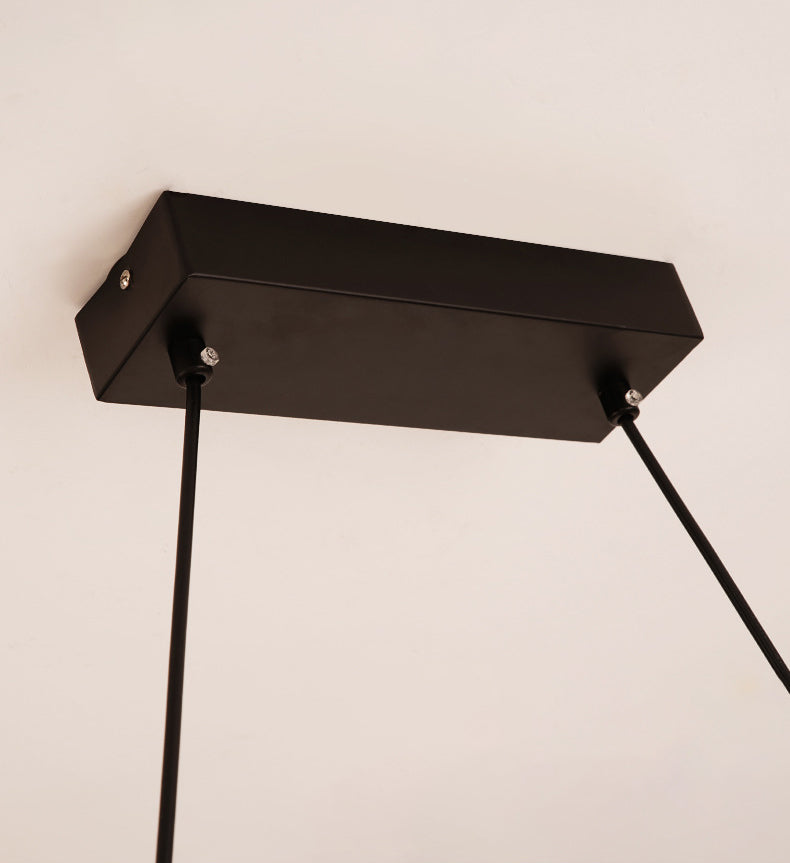 Nordic Style Glass Orb LED Island Light Creative Light String Design Coffee Shop Hanging Light