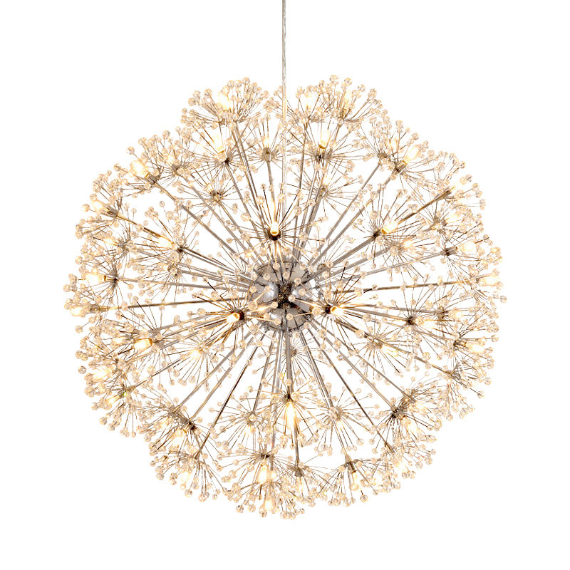 Crystal Spoutnik Chandelier Pendant Light Simple 24/32 LILS LIMBRE PLAFIQUE en argent