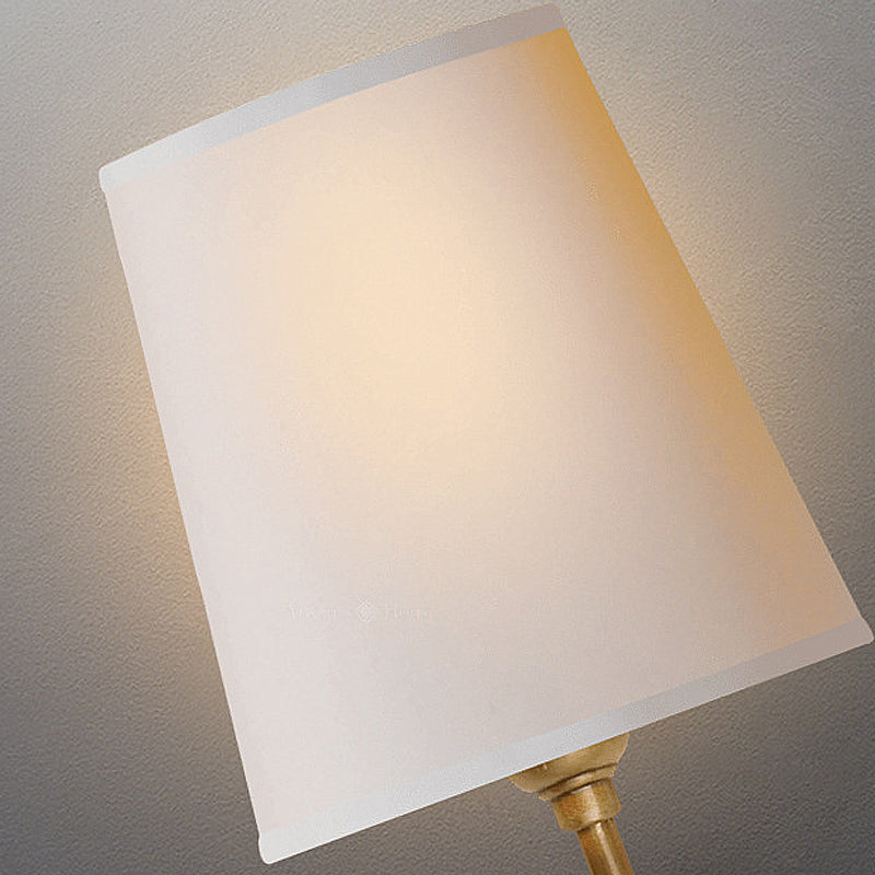 Traditional 1 Light Wall Light, Wallchiere Design with Empire Shaped Textile Shade